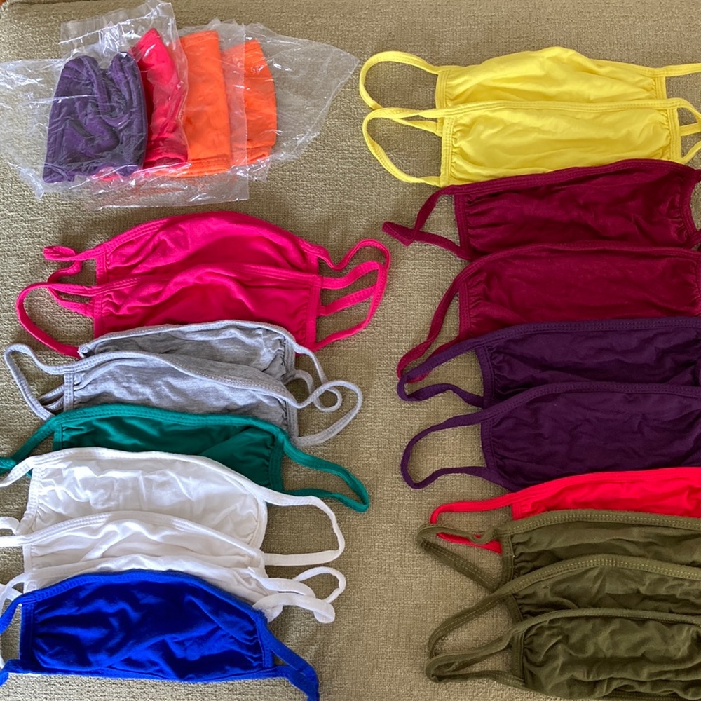 23 Face Masks 🌈 Rainbow of Colors - Comfortable Modal Fabric - Shon Simon
